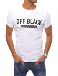 Biele pánske tričko off-black W3684