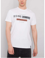 Biele pánske tričko rising Y2989 #3