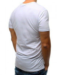 Biele pánske tričko s potlačou N4585 #2