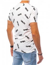 Biele pánske tričko s potlačou W9197 #1