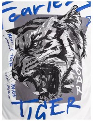 Biele pánske tričko tiger Y0261 #2