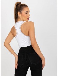 Biele tielko s čipkou W6486 #1