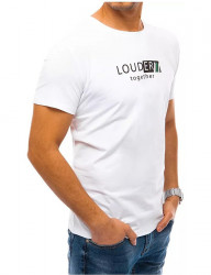 Biele tričko louder together s krátkym rukávom W3629 #2