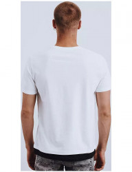 Biele tričko s čiernym lemom Y5110 #1