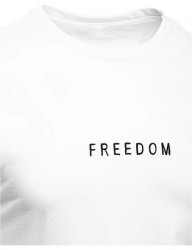 Biele tričko s nápisom freedom W6905 #1