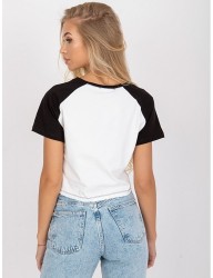Biely dámsky crop top california W5382 #1