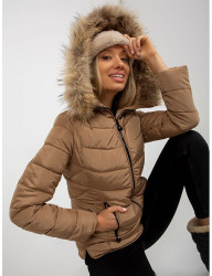 Camel dámska zimná bunda s kožúškom W8111 #3