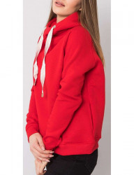 červená dámska mikina s kapucňou N6344 #3