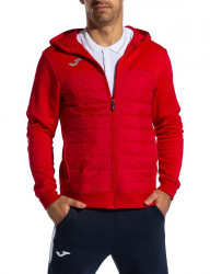 červená pánska mikina s prešívaním joma berna hoodie B3797 #1