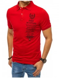 červená polokošeĺa s výšivkou Y2630 #1