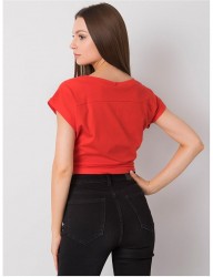 červené dámske tričko s potlačou dúhy Y5210 #1
