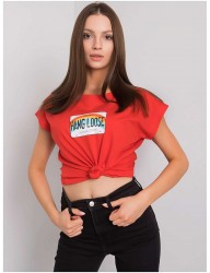 červené dámske tričko s potlačou dúhy Y5210 #2