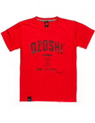 Červené pánske tričko Ozoshi M9039