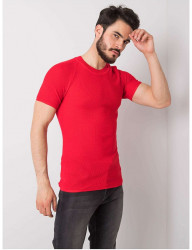červené pletené tričko Y1981 #1