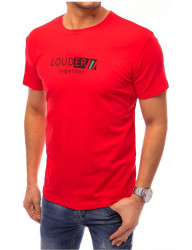 červené tričko louder together s krátkym rukávom W3630 #1