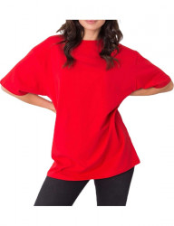 červené voĺné basic tričko Y1409
