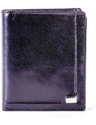čierna pánska lesklá peňaženka N6834