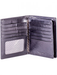 čierna pánska lesklá peňaženka N6834 #1