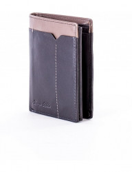 čierna pánska peňaženka s béžovým okrajom N8944 #2