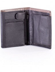 čierna pánska peňaženka s béžovým okrajom N8944 #3