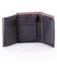 čierna pánska peňaženka s béžovým okrajom N8944 #5