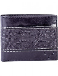 čierna pánska vzorovaná peňaženka N6789