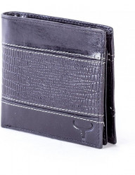 čierna pánska vzorovaná peňaženka N6789 #2