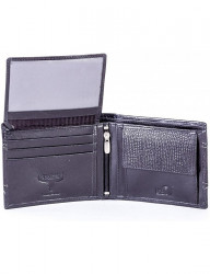 čierna pánska vzorovaná peňaženka N6789 #4