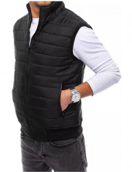čierna prešívaná vesta W7500 #3