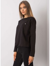čierne dámske tričko s náprsným vreckom Y8687 #2