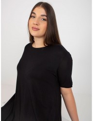 čierne dlhé tričko W8103 #5