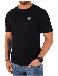 čierne pánske basic tričko B4567