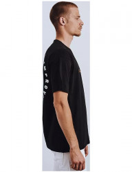 čierne pánske tričko s potlačou na chrbte Y5578 #2