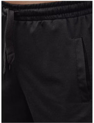 čierne teplákové šortky W6350 #4