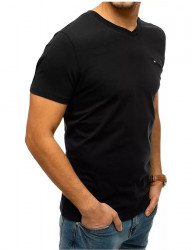 čierne tričko s drobnou výšivkou W5162 #2