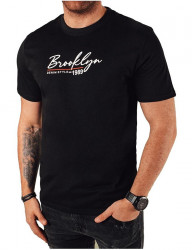 čierne tričko s nápisom brooklyn B4145