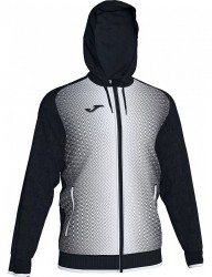 čierno-biela futbalová mikina joma supernova hooded jacket B1429