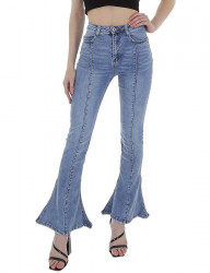 Dámske bootcut jeansové nohavice S1611