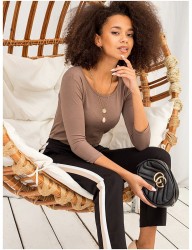 Dámske hnedé tričko N4231 #2