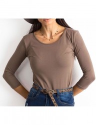 Dámske hnedé tričko N4231 #3