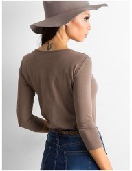 Dámske hnedé tričko N4231 #4