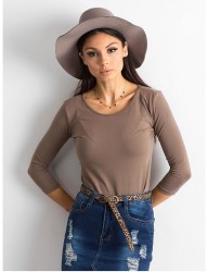 Dámske hnedé tričko N4231 #5