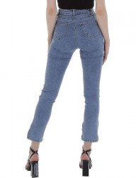 Dámske jeansové nohavice s vysokým pásom S1612 #2