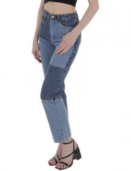 Dámske jeansové nohavice s vysokým pásom S1614 #1
