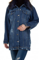 Dámsky jeansový kabát Q9348 #4