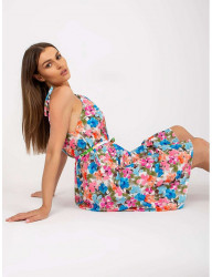 Farebné kvetinové šaty W6406 #1