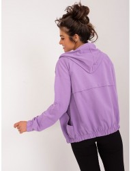 Fialová mikina na zips B3520 #1