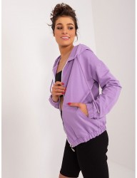 Fialová mikina na zips B3520 #3