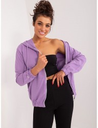 Fialová mikina na zips B3520 #4