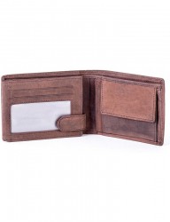 Hnedá pánska peňaženka s logom N6731 #1